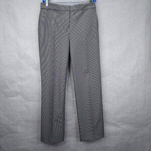 Joie Trouser Pants Womens 4 Hounds Tooth Plaid Straight Leg Office Career Preppy